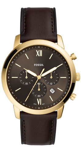 Relógio Fossil Masculino Dourado - Fs5763/0mn