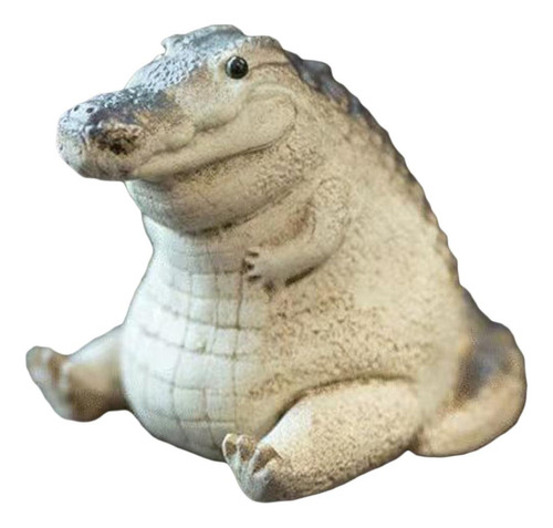 Escultura De Mascota De Té, Figura De Cocodrilo En