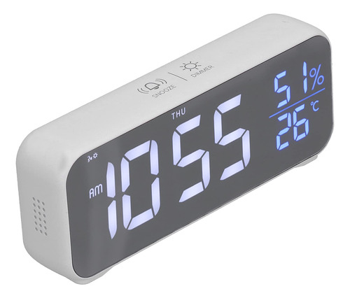 Reloj Despertador Digital Led Compacto Puerto Usb Repeticion