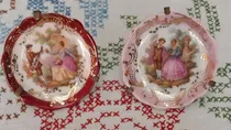 Comprar Antiguos Platos Limoges Porcelana Miniaturas X 2 Bellos