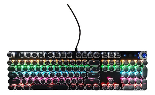 Teclado Mecanico Retroiluminado Rgb Alambrico Gamer Portátil