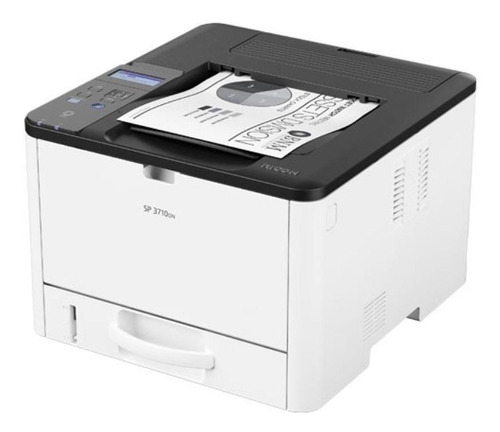 Imagem 5 de 5 de Impressora função única Ricoh SP 3710DN com wifi branca e preta 120V - 127V