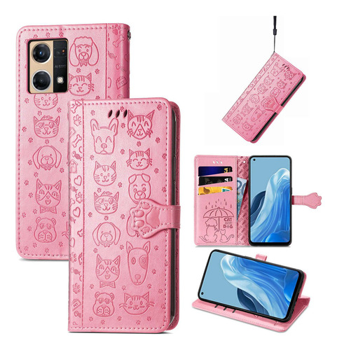 Funda Con Tapa Tipo Cartera Sd62 Para Oppo Reno 7 4g ,