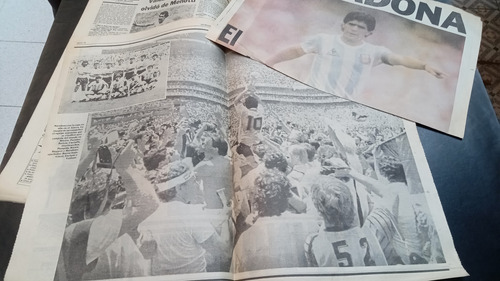 Diario La Razón Argentina Campeón Mundial 86 30/6 Póster