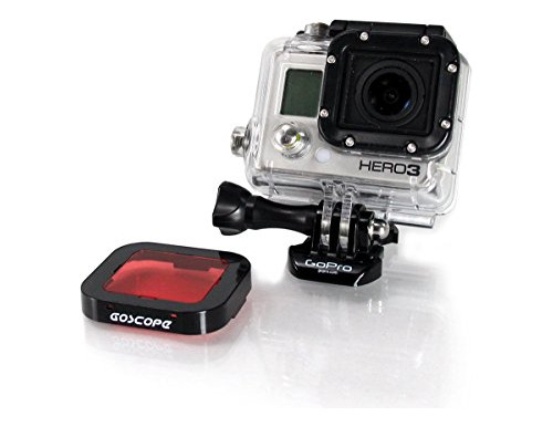 Goscope Filtro Rojo (196.9 Ft)  Compatible Con Gopro Hero4