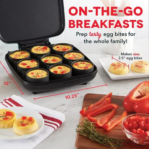 Máquina De Huevos Al Vacío Dash, 9 Porciones, Keto Y Paleo