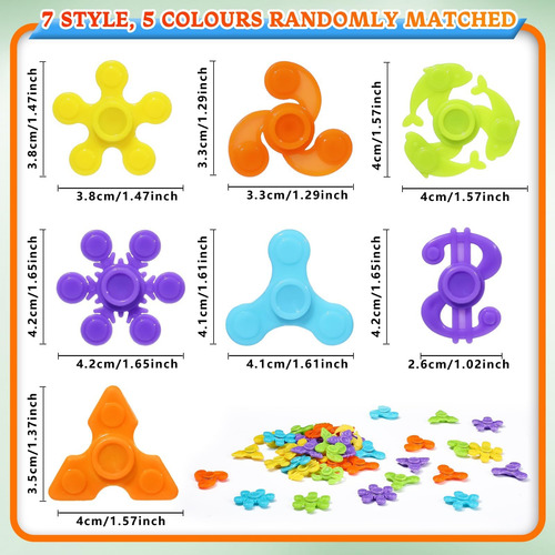 Fidget Spinners Scione 50 Piezas Juguetes Para Niños Y Adult Color