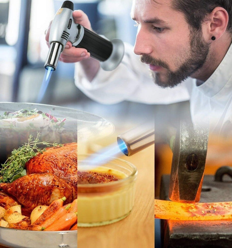 Encendedor Soplete Recargable Para Cocina Flama Regulable