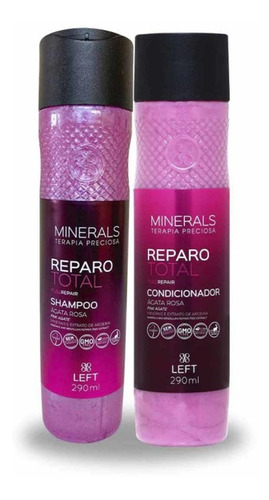 Kit Shampoo E Condicionador Reparo Total Ágata Rosa - Left