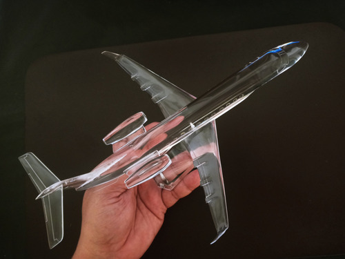 Embraer Legacy 650 Esc: 1/120 (25cm) Avião Presente Miniatur