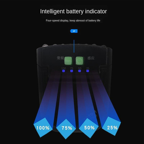 6 Led Clip-on Farol Sensor Recargable Capucha Sombrero