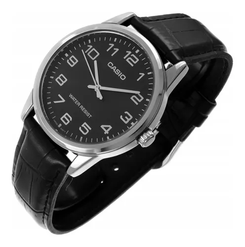 Reloj pulsera Casio Enticer MTP-V001 de cuerpo color plateado
