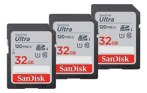 Tarjeta De Memoria Sandisk Ultra Sdhc Uhs-i De 32 Gb, Paquet