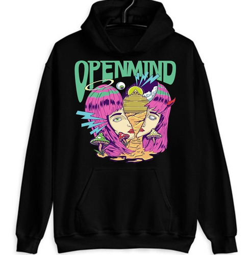 Buzo Personalizado Open Mind Colores S-m-l-xl Exclusivo