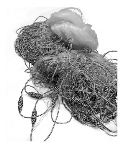 Rede De Caça Para Peixes Diversos King / Oifish / Brnáilon Rede Redinha Pesca 20x10x75x5m - Branco Retangular