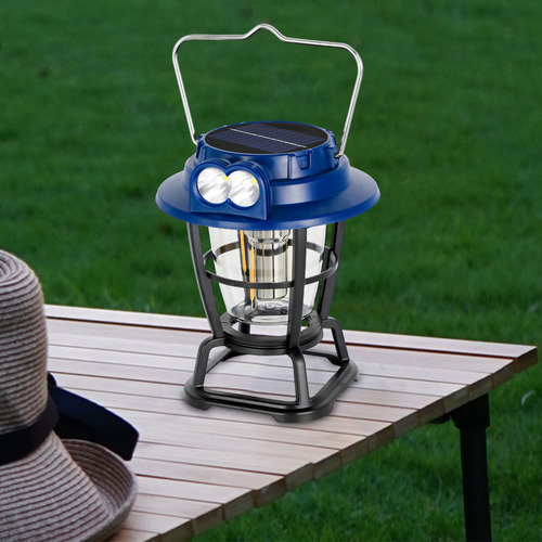 Lámpara Solar N Para Acampar Power Bank, Recargable Por Usb