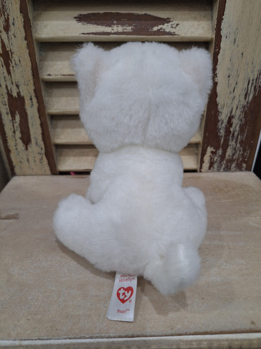 Peluche Ty Pearl Gato Blanco 15 Cm Blanco (Usado)