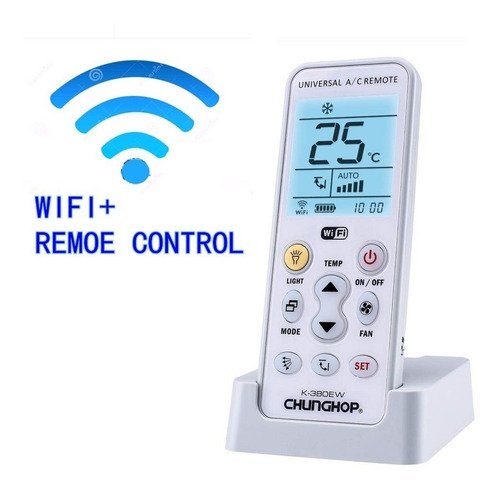 Imagen 2 de 3 de Control Remoto Universal Chunghop P/ Aire Acondicionado Wifi