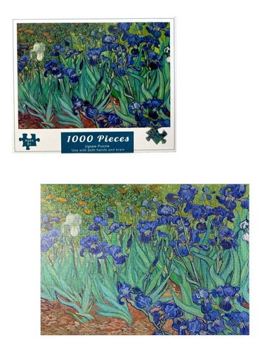 Rompecabezas Lirios Van Gogh Irises Puzzle 1000 Piezas ++