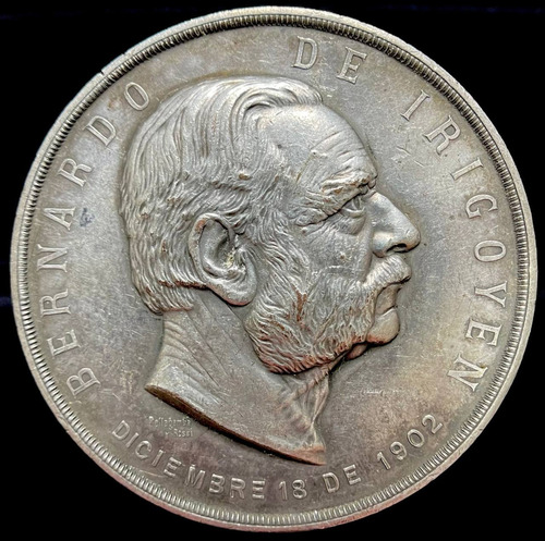 Medalla Argentina. Bernardo Irigoyen, 1902. Homenaje, Ucr