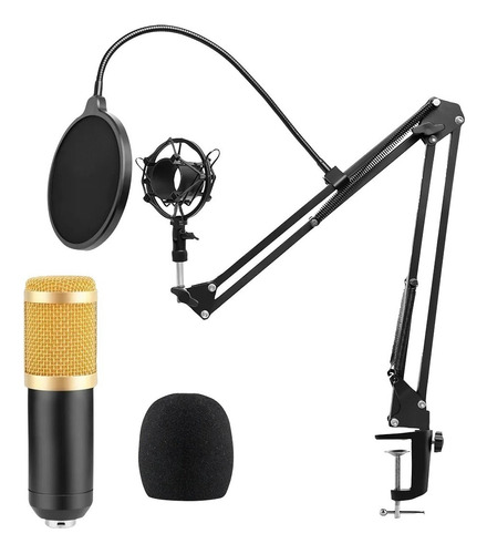 Micrófono Condensador Soporte Microfono Kit Microfono