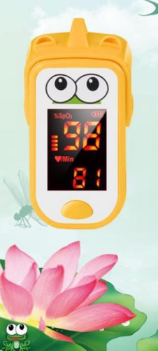Imagen 1 de 2 de Oximetro Pediatrico Infantil Pulso Hospital Hogar Amarillo