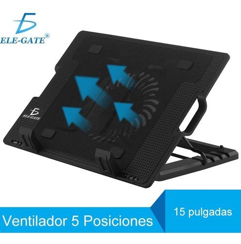 Ventilador Para Laptop Base Enfriadora De 5 Posiciones Clr15
