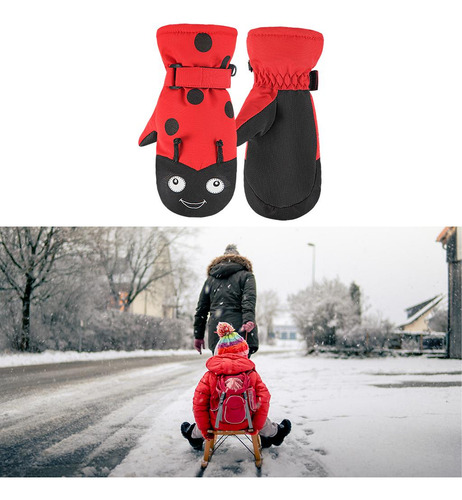 Guantes De Esquí Para Nieve Impermeables Para Niñas, M