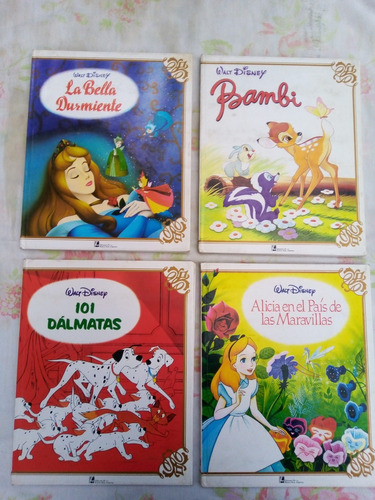 Cuatro Libros Para Niños De Colección Obras Primas W. Disney
