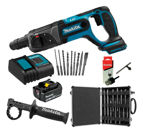 Kit Makita Rotomartillo Sds Plus 18v Dhr241stx2+accesorios