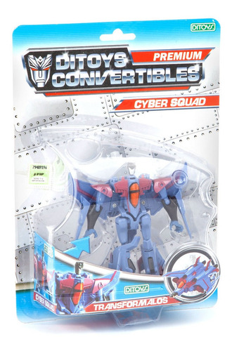 Convertibles Cyber Squad Avion Caza Azul Cuotas