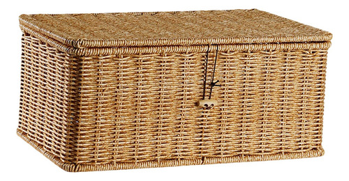Canasta De Almacenamiento Con Tapa Rectangular Práctico