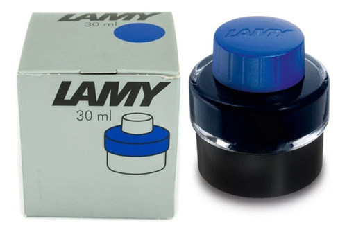 Tinta Lamy T51 Azul Tintero P/ Embolo Lapicera Pluma 30ml