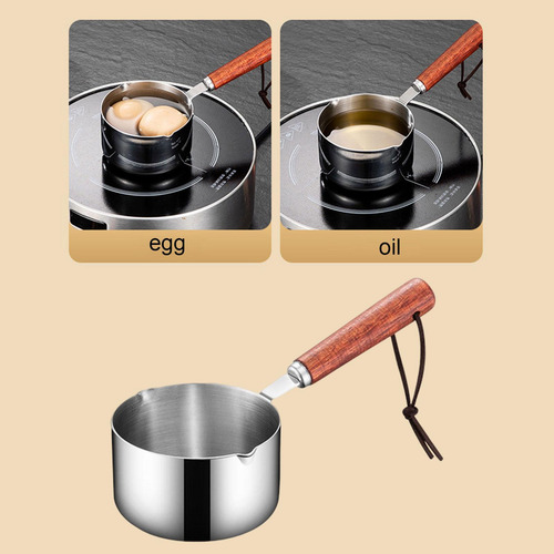 3 Panela Pequena De Aço Inoxidável Panela Pequena Pote