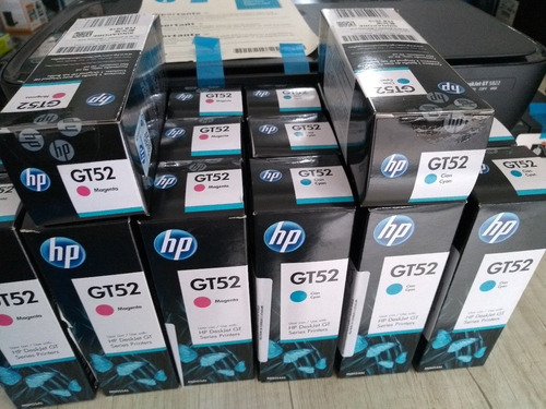 Refil De Tinta Original Hp Gt52 M0h55al - Deskjet Gt 5822
