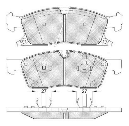 Pastilla De Freno Mercedes Benz Gl-class - Gle 250 - 400 D M