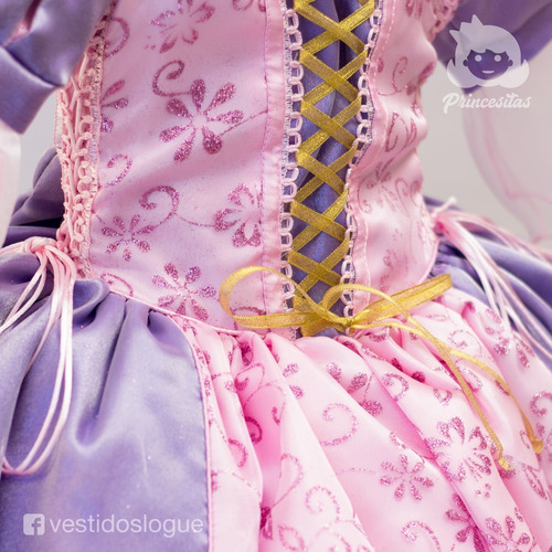 Vestido Rapunzel Princesa Disfraz