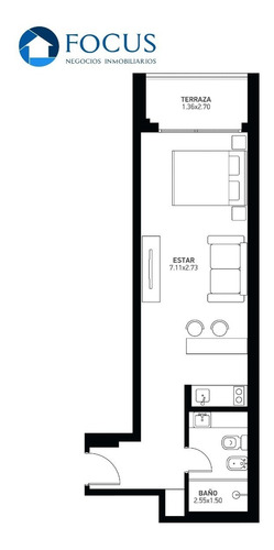 Venta Apartamento Monoambiente Con Terraza En Malvín