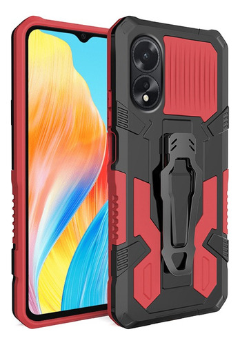 For Oppo A38 4g Belt Clip Stand Shockproof Hard Back Case