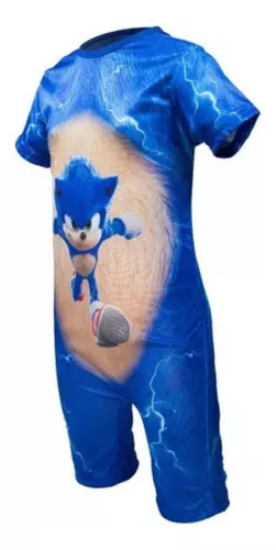 Conjunto Sonic Infantil Fantasia Aniversario