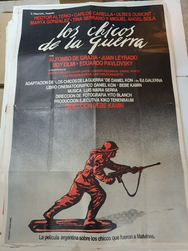 Afiche De Cine Original 1528-los Chicos De La Guerra- 