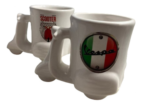 Taza Cerámica Moto Scooter Vespa Otrs  Regalos Originales 