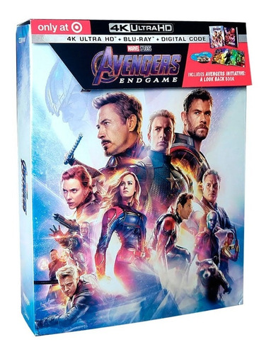 Avengers Endgame Blu Ray 4k+br+dc+digibook 3 Discos