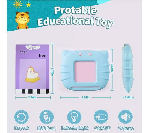 ( Máquina De Aprendizaje De Palabras 224 Tarjetas