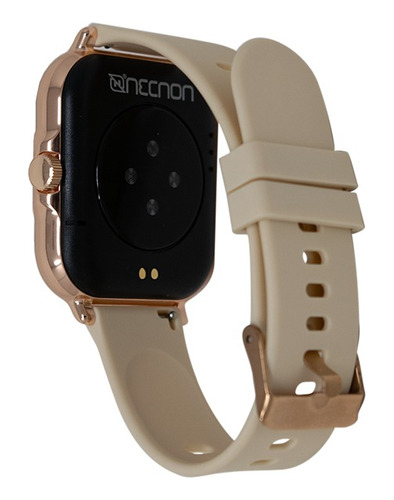 Smartwatch 1.81 Ip67 Bt Android/ios Bocina Y Mic Nsw-201bgg Color de la caja Blanco Color de la correa Beige Color del bisel Beige Diseño de la correa Milanese