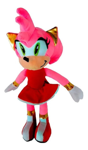 Peluche Muñeco Sonic Amy Rose 42cm Alto Felpa Suave Novia