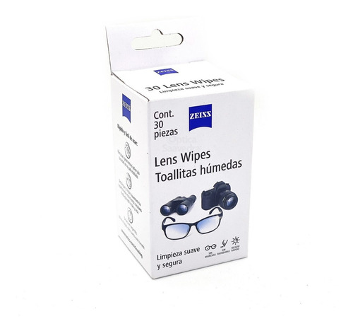 Imagen 2 de 6 de Lens Wipes Zeiss Toallitas Humedas Limpieza Lentes Anteojos