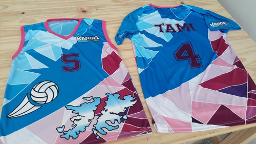 Imagen 3 de 6 de Camisetas De Voley, Musculosas Beach Voley Personalizadas