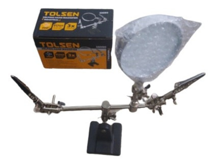 Lupa Com Base Tercer Brazo Ayudante De Electrónica Tolsen
