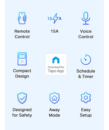 Tp-link Tapo Smart Plug Mini 15a, Smart Home Wi-fi Plug, ...